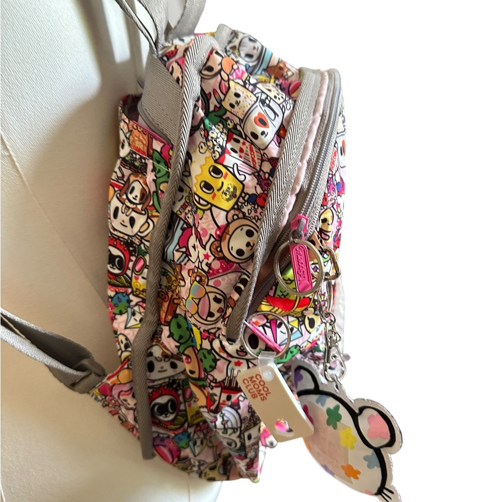 Tokidoki x Ju-Ju-Be Mini Backpack Kawaii Print + Keychain Charm - Picture 3 of 5